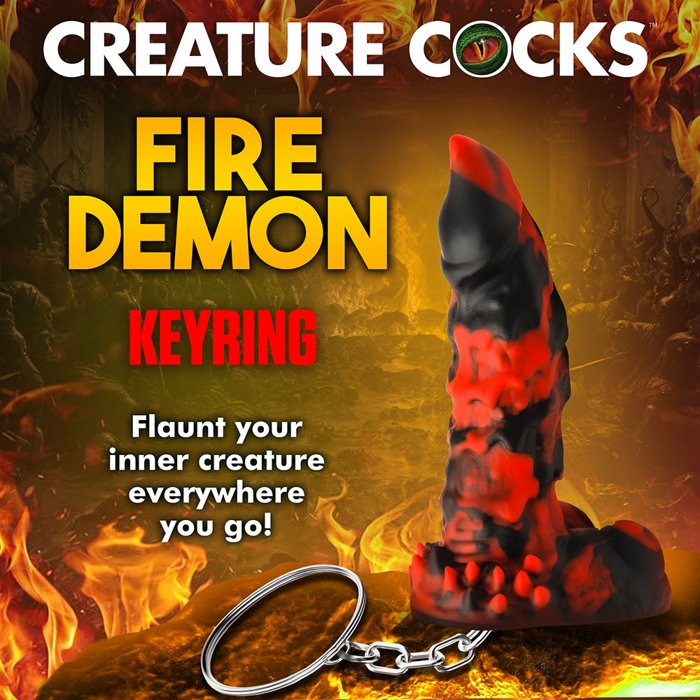 XR BRANDS - CREATURE COCKS FIRE DEMON KEYCHAIN