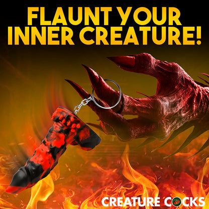 XR BRANDS - CREATURE COCKS FIRE DEMON KEYCHAIN