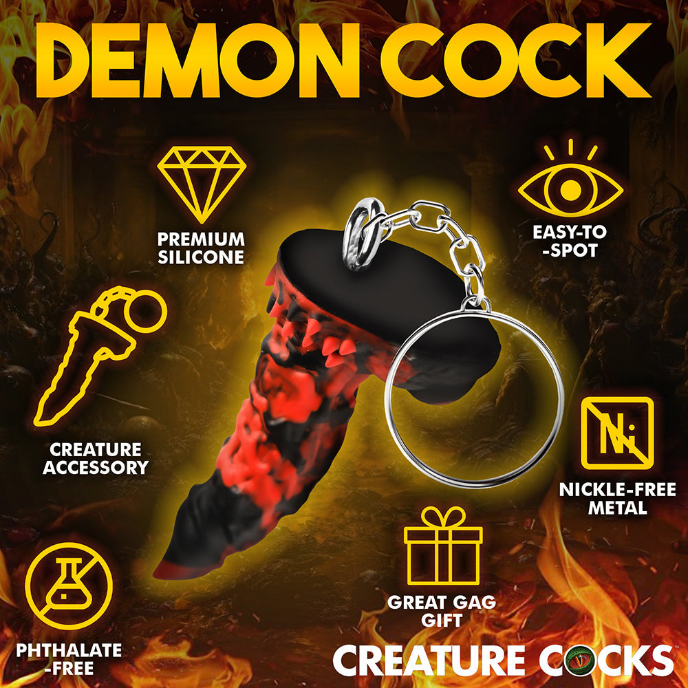 XR BRANDS - CREATURE COCKS FIRE DEMON KEYCHAIN