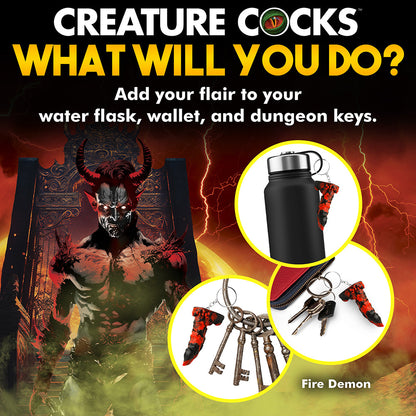 XR BRANDS - CREATURE COCKS FIRE DEMON KEYCHAIN
