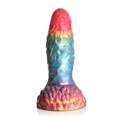 XR BRANDS - CREATURE COCKS RAINBOW PHOENIX VIBRATING SILICONE DILDO
