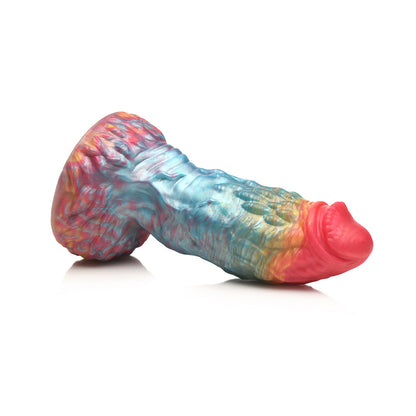 XR BRANDS - CREATURE COCKS RAINBOW PHOENIX VIBRATING SILICONE DILDO