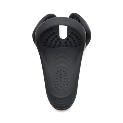XR BRANDS - TRINITY MEN 10X SILICONE COCK & BALL RING WITH TAINT STIM AND REMOTE CONTROL