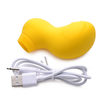 XR BRANDS - SHEGASM SUCKY DUCKY CLITORAL STIMULATOR YELLOW