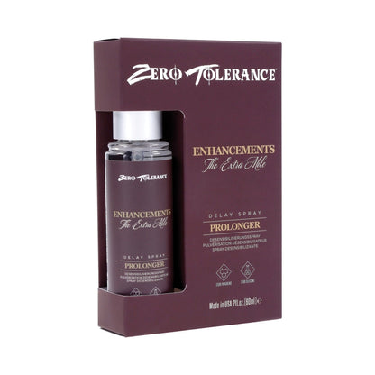 ZERO TOLERANCE - ENHANCEMENTS THE EXTRA MILE DELAY SPRAY 2 OZ.