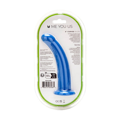ME YOU US - 6 IN. CURVED SILICONE DILDO