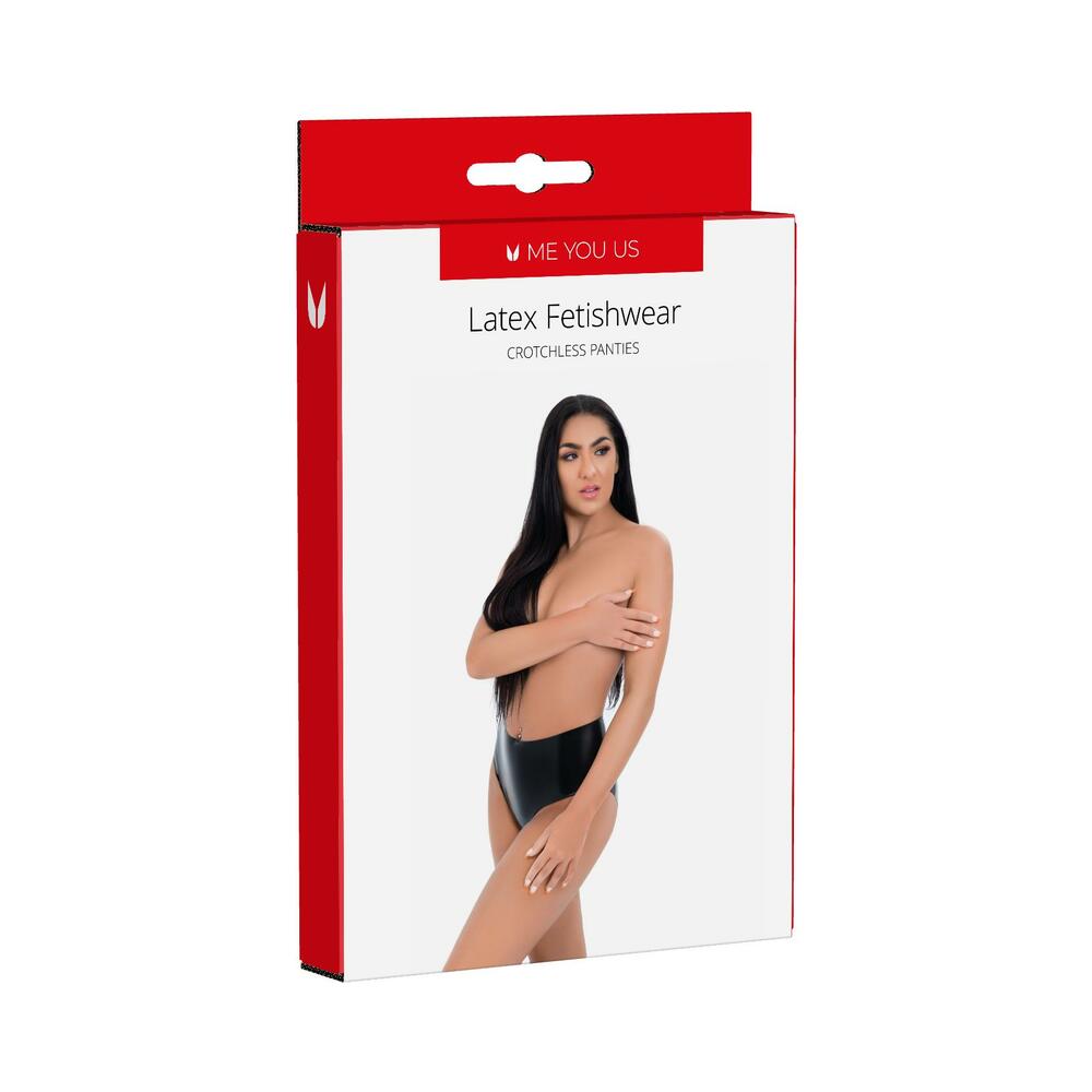 ME YOU US - CUECA DE LÁTEX ABERTA NO ENTREPERNAS TAMANHO MÉDIO