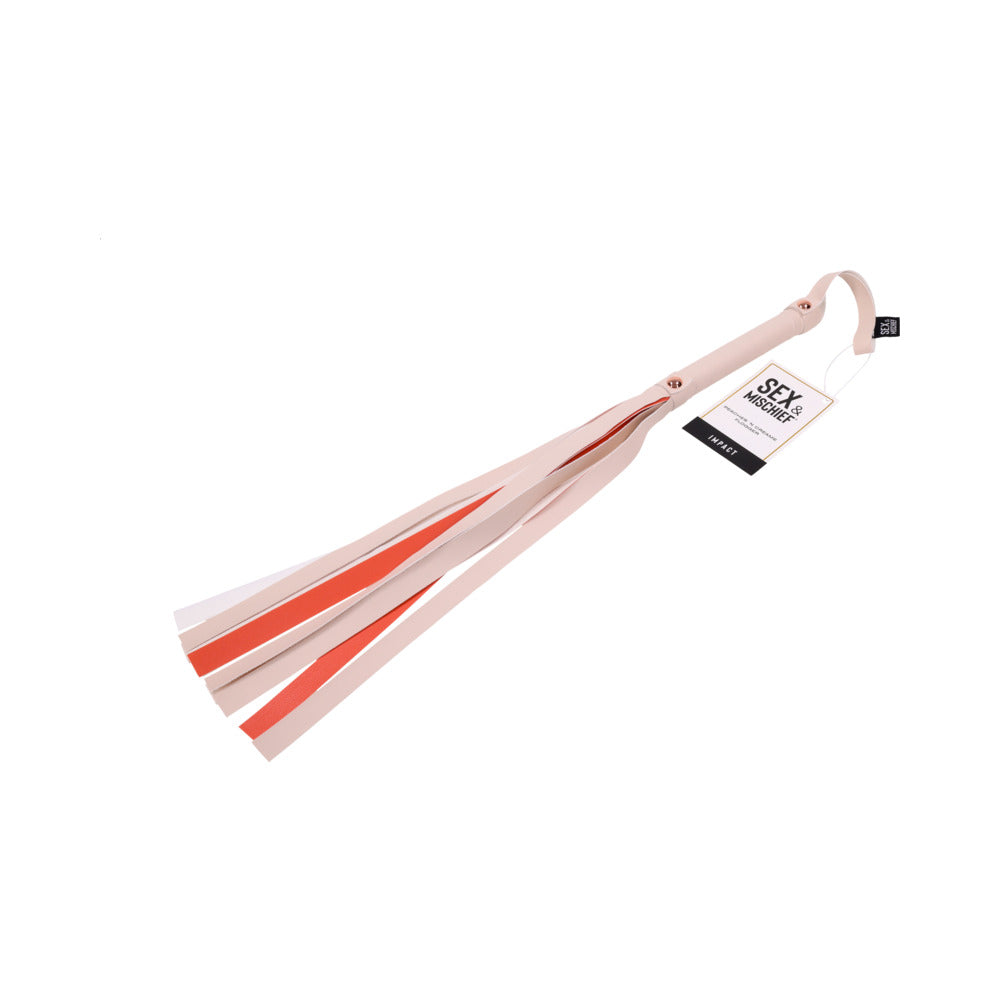 SPORTSHEETS - SEX & MISCHIEF PEACHES 'N CREAME STRIPE FLOGGER