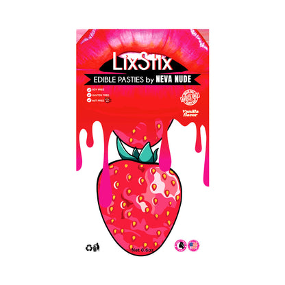 NEVA NUDE - SINFULLY SWEET STRAWBERRY EDIBLE NIPPLE PASTIES