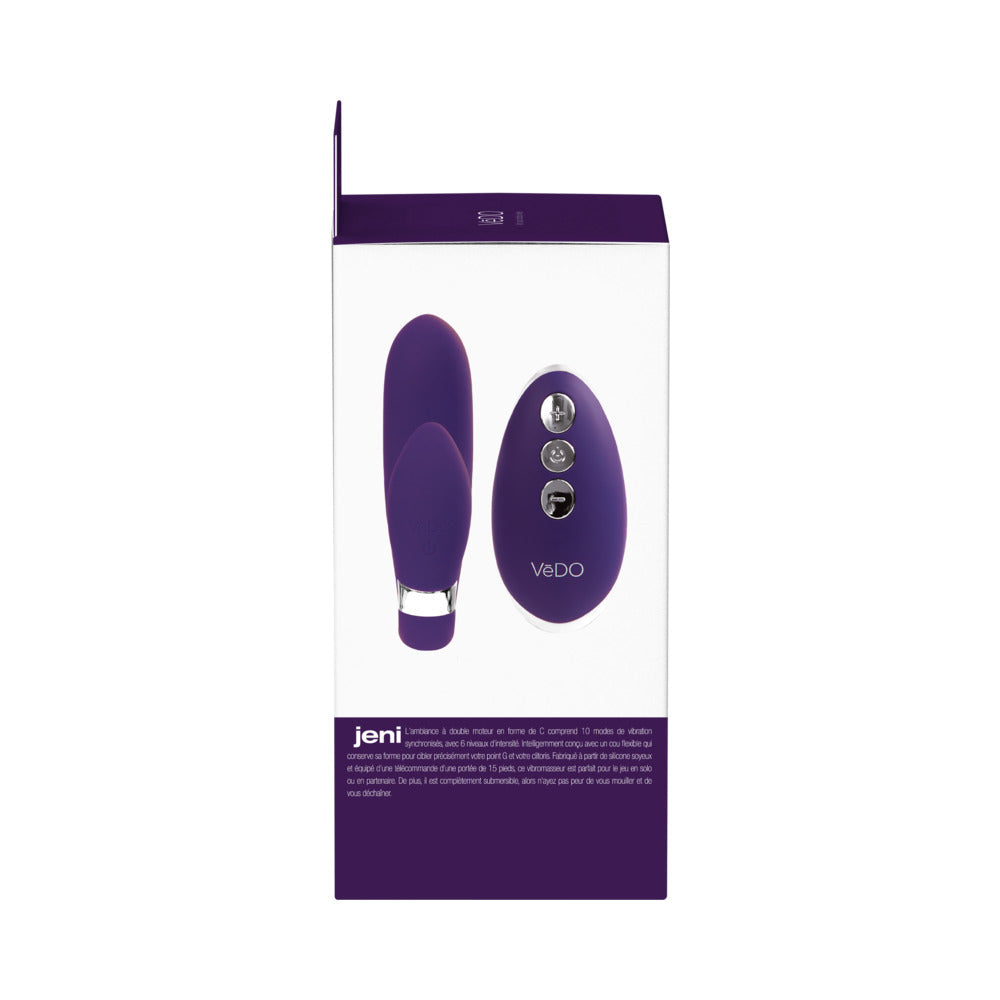 VEDO - JENI C SHAPED DUAL MOTOR VIBE WITH REMOTE