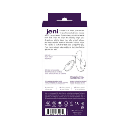 VEDO - JENI C SHAPED DUAL MOTOR VIBE WITH REMOTE