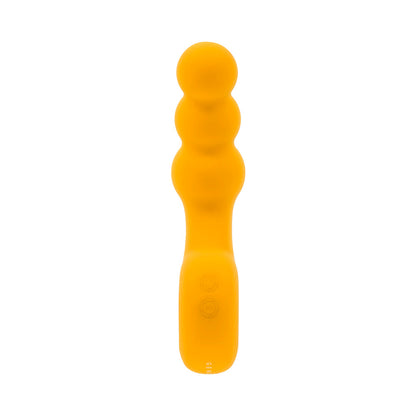 GENDER X - BUMBLE RECHARGEABLE SILICONE VIBRATING PLUG YELLOW