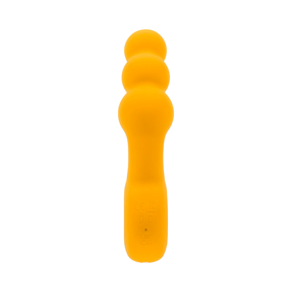 GENDER X - BUMBLE RECHARGEABLE SILICONE VIBRATING PLUG YELLOW