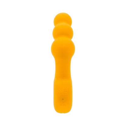 GENDER X - BUMBLE RECHARGEABLE SILICONE VIBRATING PLUG YELLOW