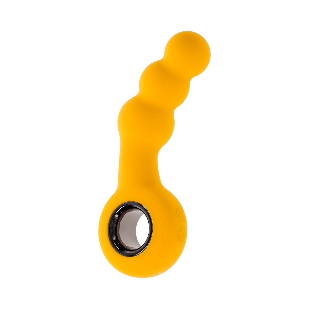 GENDER X - BUMBLE RECHARGEABLE SILICONE VIBRATING PLUG YELLOW