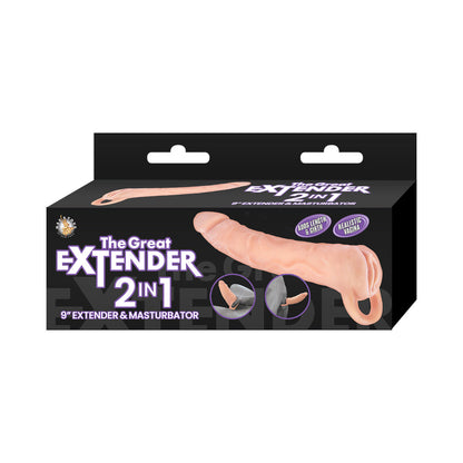 NASSTOYS - THE GREAT EXTENDER EXTENSOR E MASTURBADOR 2-EM-1 23 CM.