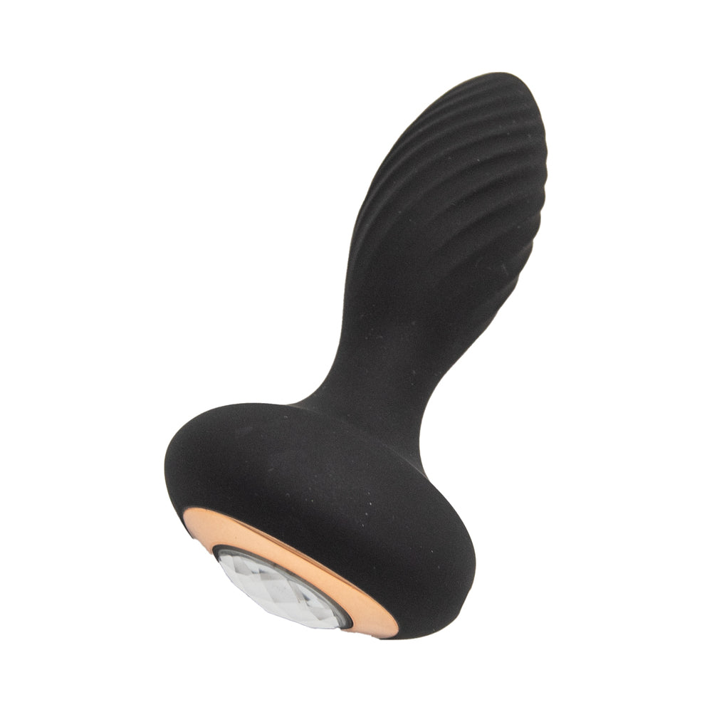 NASSTOYS - GODDESS DIAMOND VIBRATING PLUG BLACK