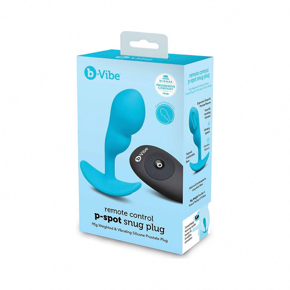 B-VIBE - VIBRATING P-SPOT SNUG PLUG SMALL WITH RECHARGEABLE REMOTE CONTROL