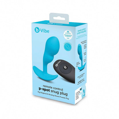 B-VIBE - VIBRATING P-SPOT SNUG PLUG SMALL WITH RECHARGEABLE REMOTE CONTROL