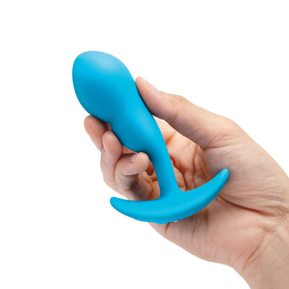 B-VIBE - VIBRATING P-SPOT SNUG PLUG SMALL WITH RECHARGEABLE REMOTE CONTROL