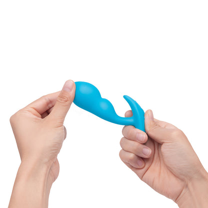 B-VIBE - VIBRATING P-SPOT SNUG PLUG SMALL WITH RECHARGEABLE REMOTE CONTROL
