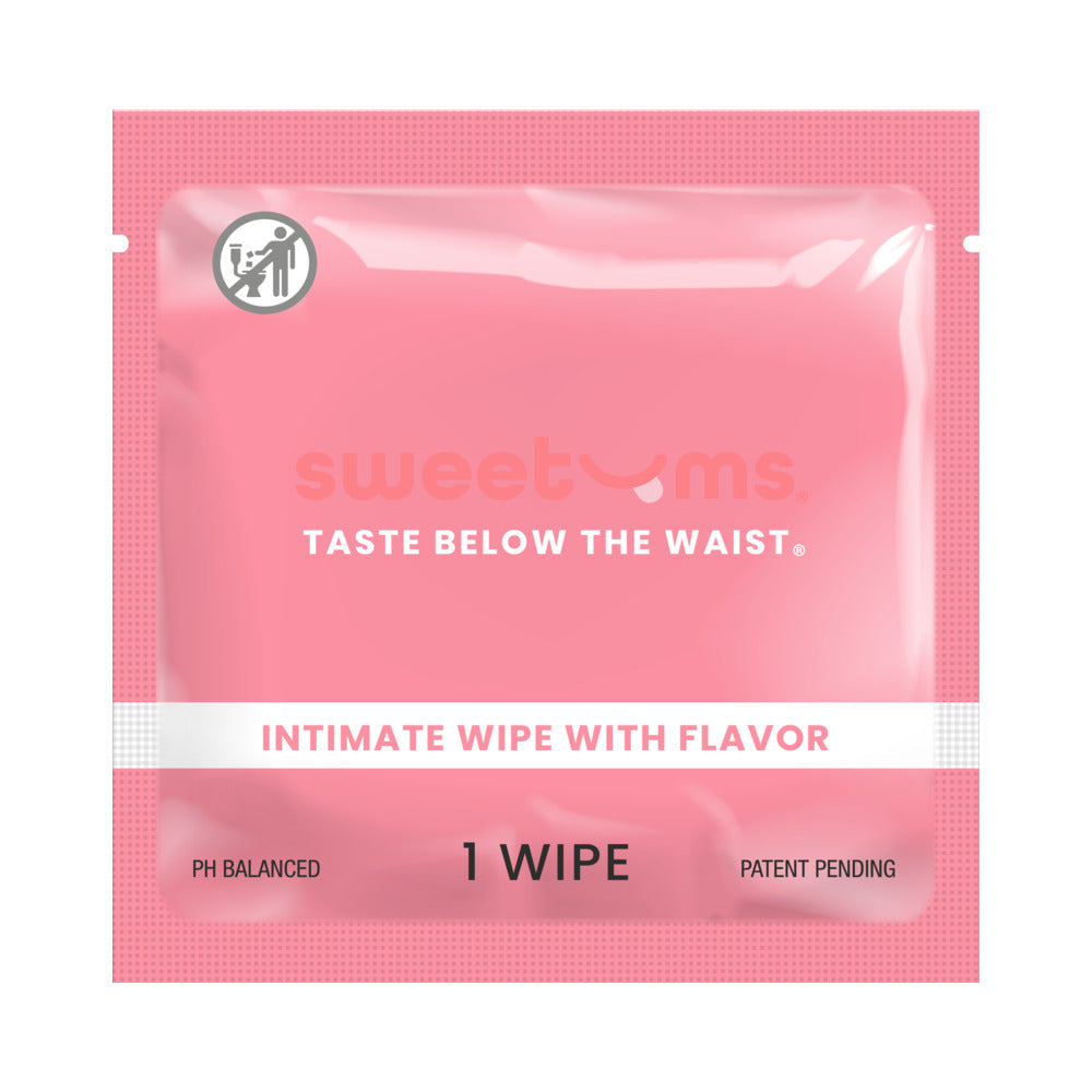 SWEETUMS - INTIMATE WIPES CHERRY FLAVOR 10-PACK