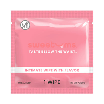 SWEETUMS - INTIMATE WIPES CHERRY FLAVOR 10-PACK