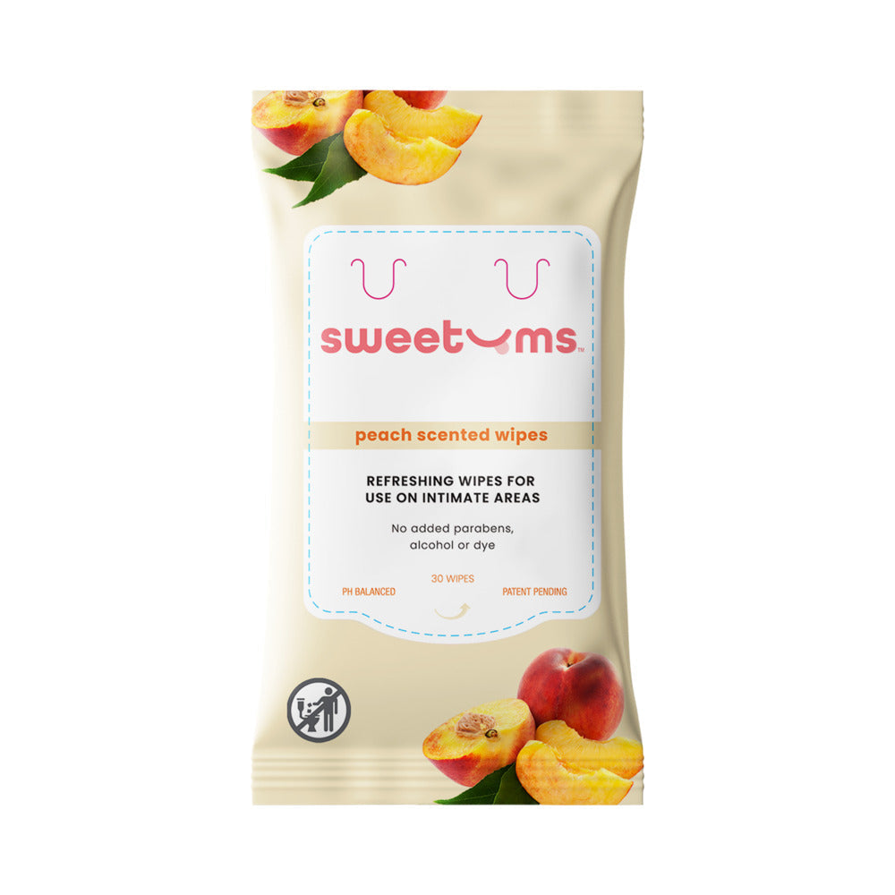 SWEETUMS - INTIMATE WIPES PEACH SCENT (UNFLAVORED) 30-PACK