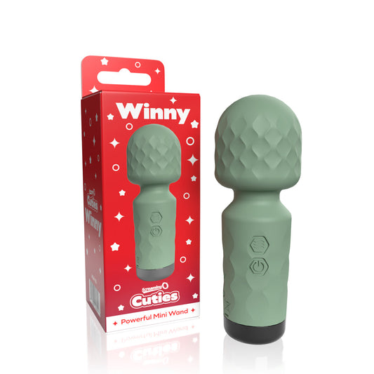 SCREAMING O - CUTIES WINNY VIBRATING MINI WAND SAGE GREEN