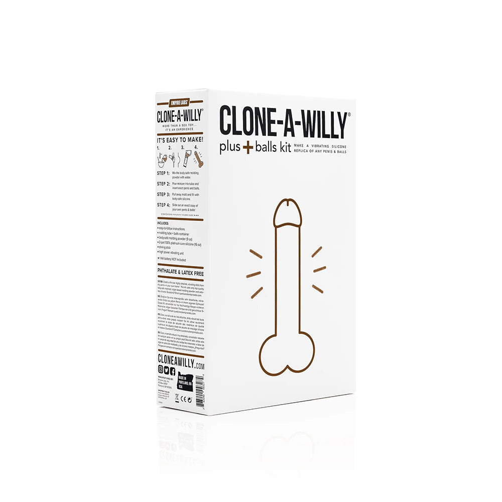 CLONE-A-WILLY - PLUS WITH BALLS DEEP SKIN TONE