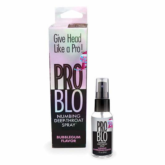 LITTLE GENIE - PRO BLO NUMBING DEEP THROAT SPRAY BUBBLEGUM 1 OZ.