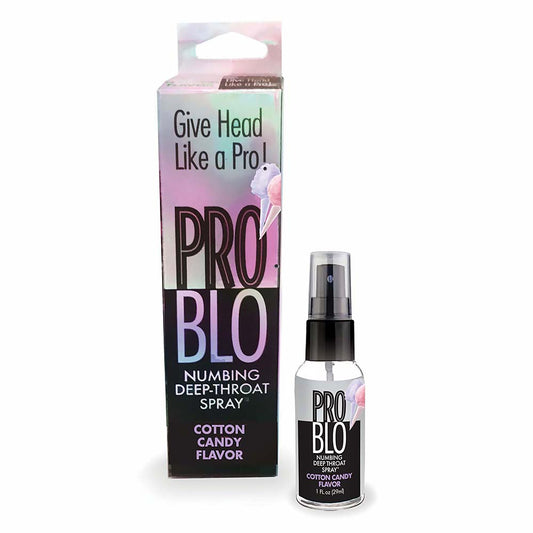 LITTLE GENIE - PRO BLO NUMBING DEEP THROAT SPRAY COTTON CANDY 1 OZ.