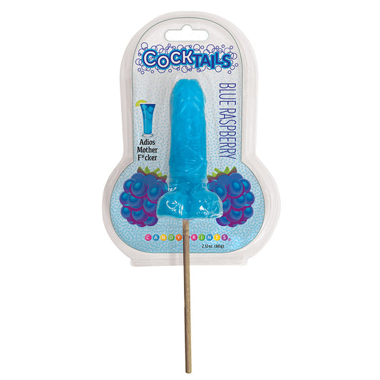 LITTLE GENIE - COCKTAIL 3D LOLLIPOPS BLUE RASPBERRY