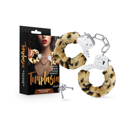 BLUSH - TEMPTASIA BEGINNER CUFFS LEOPARD