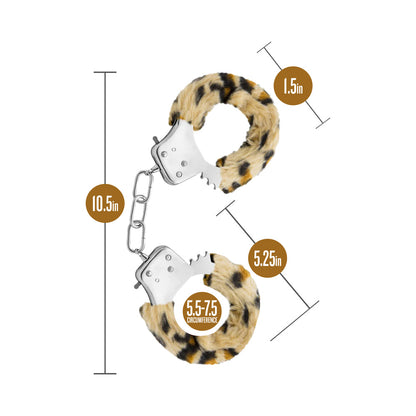 BLUSH - TEMPTASIA BEGINNER CUFFS LEOPARD