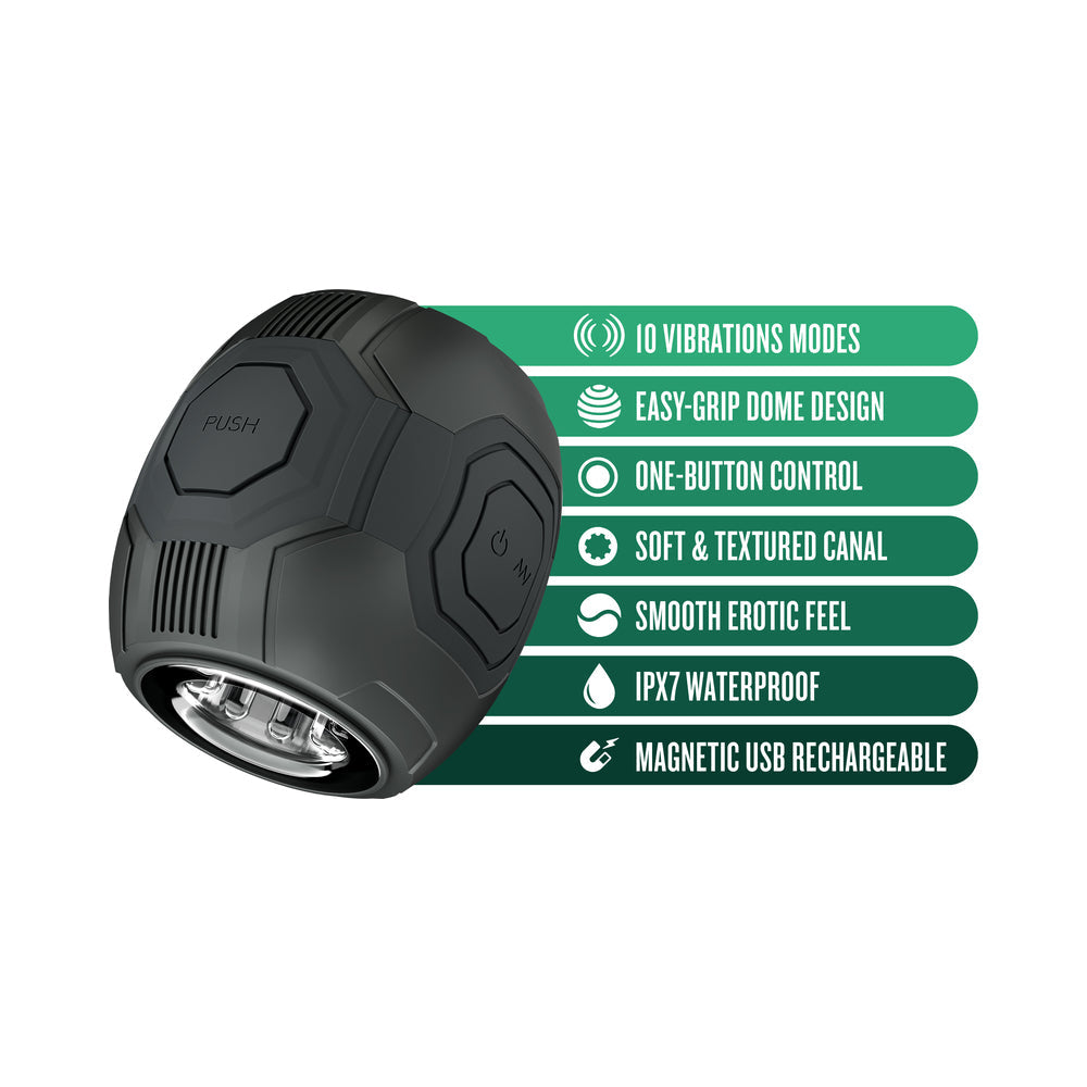 BLUSH - M FOR MEN DOME X VIBRATING MASTURBATOR BLACK