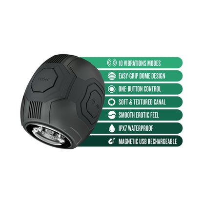 BLUSH - M FOR MEN DOME X VIBRATING MASTURBATOR BLACK