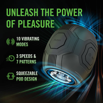 BLUSH - M FOR MEN DOME X VIBRATING MASTURBATOR BLACK