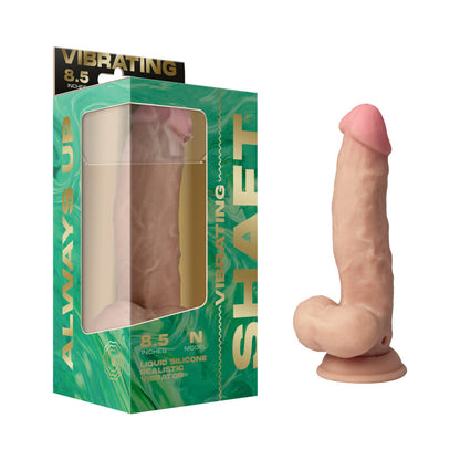 SHAFT - MODELO VIBRATÓRIO N: DILDO DE SILICONE DE DENSIDADE DUPLA DE 8,5 POL. COR: PINHO