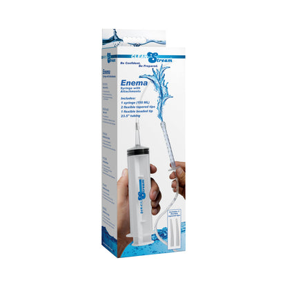 XR BRANDS - CLEANSTREAM ENEMA SYRINGE WITH ATTACHMENTS