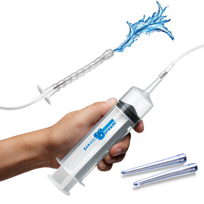 XR BRANDS - CLEANSTREAM ENEMA SYRINGE WITH ATTACHMENTS