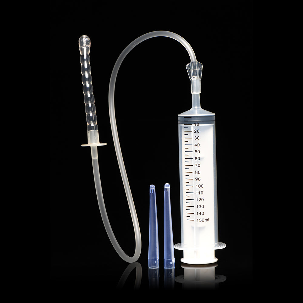 XR BRANDS - CLEANSTREAM ENEMA SYRINGE WITH ATTACHMENTS
