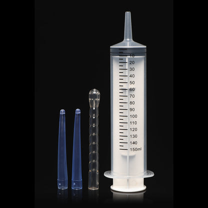 XR BRANDS - CLEANSTREAM ENEMA SYRINGE WITH ATTACHMENTS