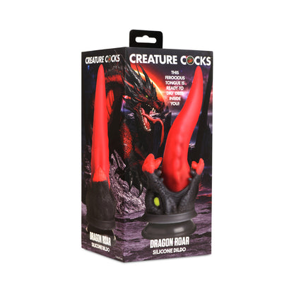 XR BRANDS - CREATURE COCKS DRAGON ROAR SILICONE DILDO