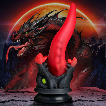 XR BRANDS - CREATURE COCKS DRAGON ROAR SILICONE DILDO