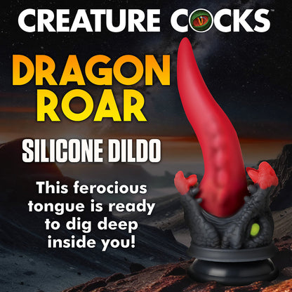 XR BRANDS - CREATURE COCKS DRAGON ROAR SILICONE DILDO