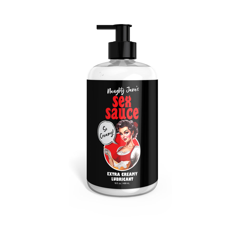 XR BRANDS - NAUGHTY JANE'S SEX SAUCE EXTRA CREAMY LUBRICANT 16 OZ.