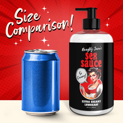 XR BRANDS - NAUGHTY JANE'S SEX SAUCE EXTRA CREAMY LUBRICANT 16 OZ.