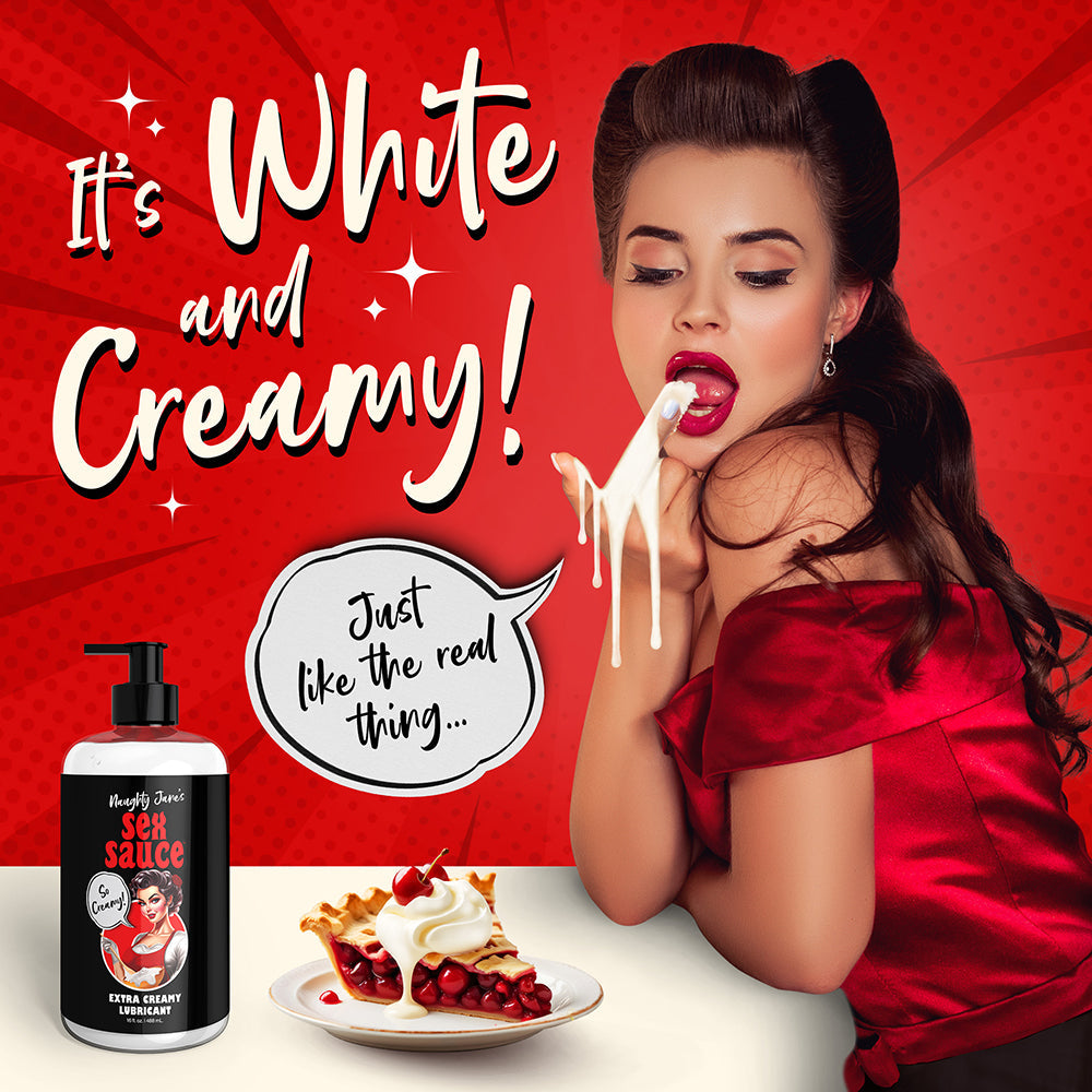 XR BRANDS - NAUGHTY JANE'S SEX SAUCE EXTRA CREAMY LUBRICANT 16 OZ.