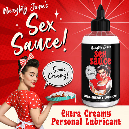 XR BRANDS - NAUGHTY JANE'S SEX SAUCE LUBRIFICANTE EXTRA CREMOSO 8 OZ.